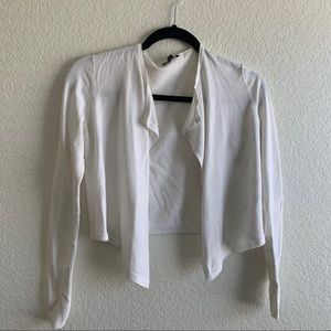 Express white cardigan